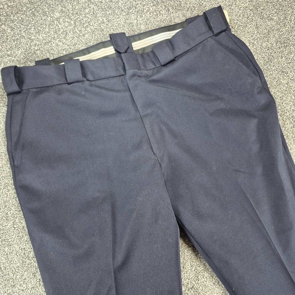 NWT Vintage Fechheimer Bros Uniform Dress Pants Mens‎ 40 Navy Blue Wool Blend
